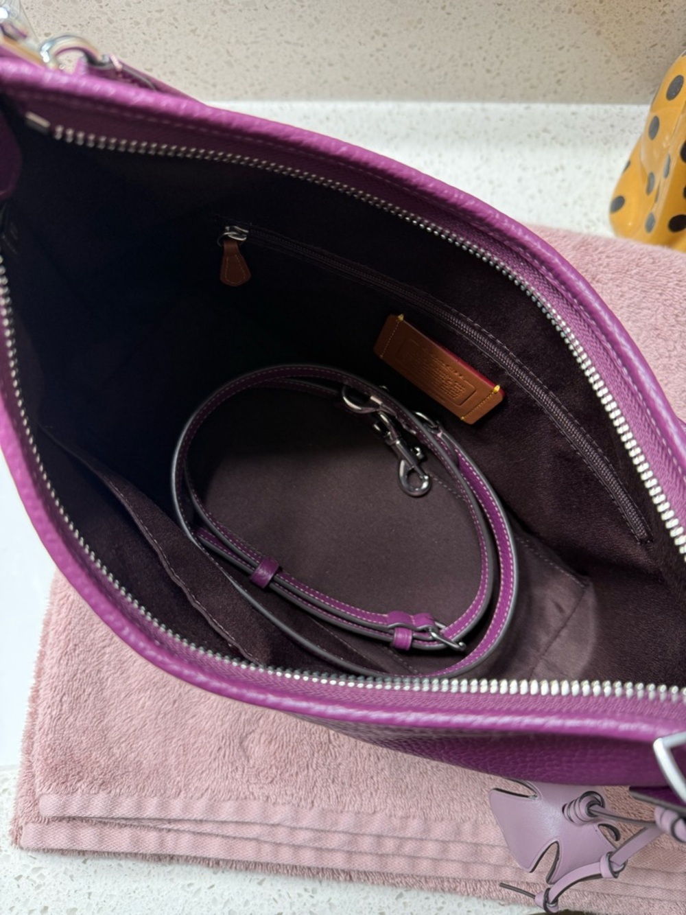 Coach Laurel Shoulder Bag with Flower Charm - Picture 4 of 6